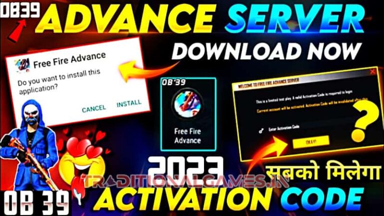 Free Fire Advance Server Code 768x432 